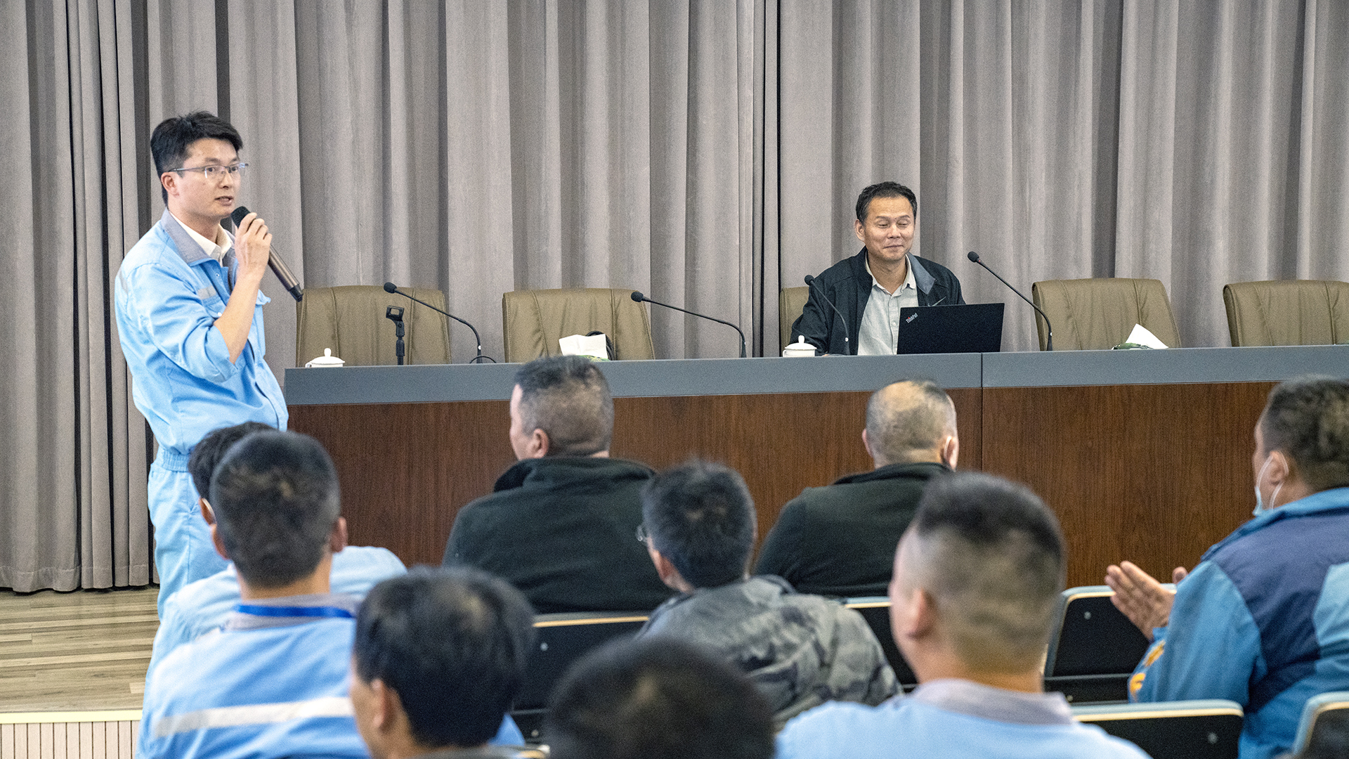 公司组织举行新安法宣贯和清静生产职业康健培训_环球360